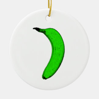 Ornamento De Cerâmica banana verde