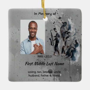 Ornamento De Cerâmica Banda de Jazz de Lembrança Memorial