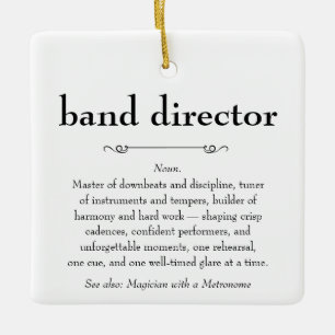 Ornamento De Cerâmica Banda Diretor Definição Obrigado Presente