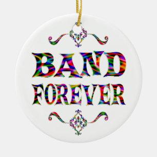 Ornamento De Cerâmica Banda para sempre