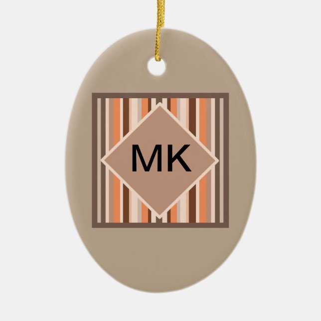 Ornamento De Cerâmica Bandas de Vanilla Melon (Frente)