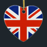 Ornamento De Cerâmica Bandas do Reino Unido<br><div class="desc">Eu amo Ornaments do Reino Unido</div>