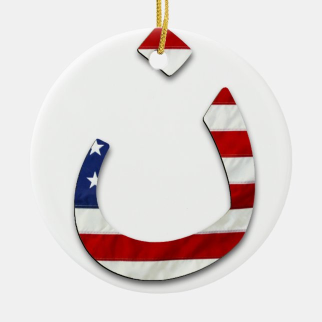 Ornamento De Cerâmica Bandeira #2 do Nazarene (Frente)