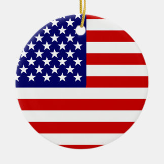 Ornamento De Cerâmica Bandeira americana