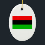 Ornamento De Cerâmica Bandeira Americana Africana<br><div class="desc">Bandeira Afro-Americana ou Bandeira da Diáspora Africana, com fronteira cinza. Maneira simples e verdadeira de compartilhar seu orgulho em sua cultura, herança e ancestralidade americana negra e africana. presente de excelente para Kwanzaa em qualquer momento especial.</div>