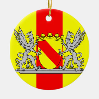 Ornamento De Cerâmica Bandeira banhada brasão Badisches