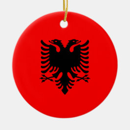 Ornamento De Cerâmica Bandeira da Albânia