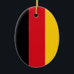 Ornamento De Cerâmica Bandeira da Alemanha<br><div class="desc">Bandeira da Alemanha.</div>