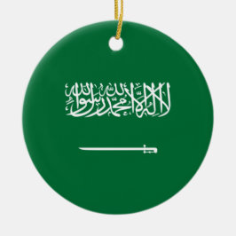 Ornamento De Cerâmica Bandeira da Arábia Saudita