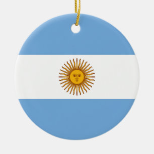Ornamento De Cerâmica Bandeira da Argentina