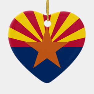 Ornamento De Cerâmica Bandeira da arizona