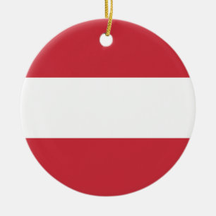 Ornamento De Cerâmica Bandeira da Áustria