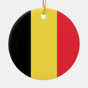Ornamento De Cerâmica Bandeira da Bélgica