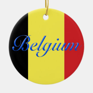 Ornamento De Cerâmica Bandeira da Bélgica