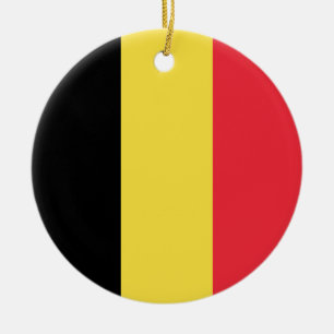 Ornamento De Cerâmica Bandeira da Bélgica