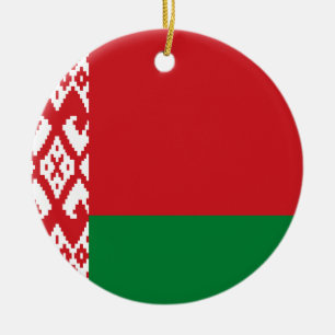 Ornamento De Cerâmica Bandeira da Bielorrússia
