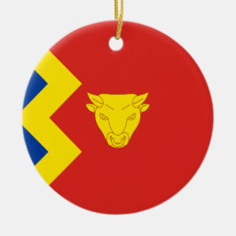Ornamento De Cerâmica Bandeira da Cidade de Birmingham