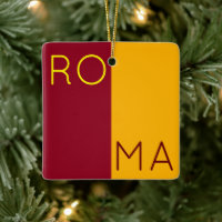 Bandeira da cidade de Roma, Itália