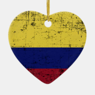 Ornamento De Cerâmica Bandeira da Colombia