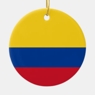 Ornamento De Cerâmica Bandeira da Colômbia
