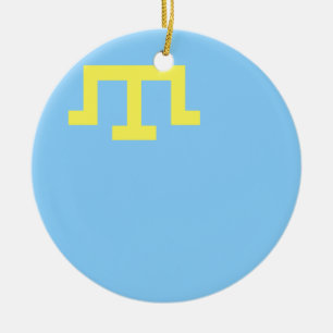 Ornamento De Cerâmica Bandeira da Crimeia