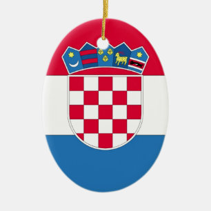 Ornamento De Cerâmica Bandeira da Croácia