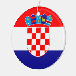 Ornamento De Cerâmica Bandeira da Croácia