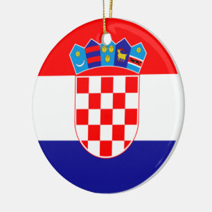 Ornamento De Cerâmica Bandeira da Croácia
