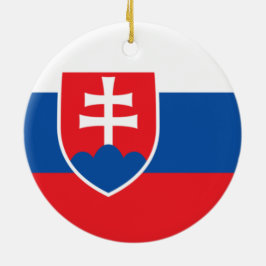 Ornamento De Cerâmica Bandeira da Eslováquia