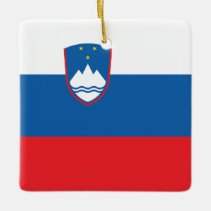Ornamento De Cerâmica Bandeira da Eslovênia