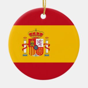 Ornamento De Cerâmica bandeira da Espanha