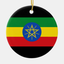 Ornamento De Cerâmica Bandeira da Etiópia