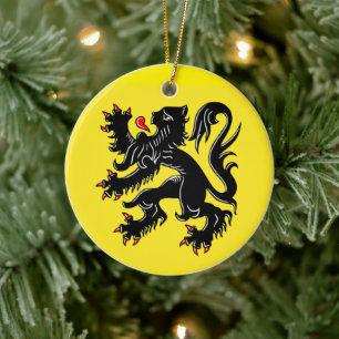 Ornamento De Cerâmica Bandeira da Flandres