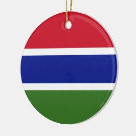 Ornamento De Cerâmica Bandeira da Gâmbia