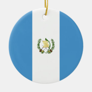 Ornamento De Cerâmica Bandeira da Guatemala