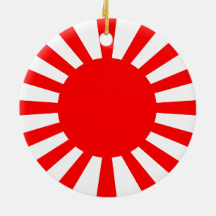 Ornamento De Cerâmica Bandeira da guerra do exército de japonês imperi