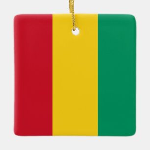 Ornamento De Cerâmica Bandeira da Guiné