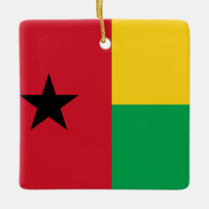 Ornamento De Cerâmica Bandeira da Guiné-Bissau