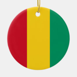 Ornamento De Cerâmica Bandeira da Guiné (país africano)