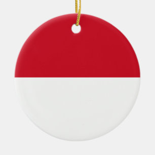 Ornamento De Cerâmica Bandeira da Indonésia