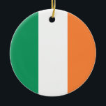 Ornamento De Cerâmica Bandeira da Irlanda<br><div class="desc">Bandeira da Irlanda</div>