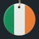 Ornamento De Cerâmica Bandeira da Irlanda<br><div class="desc">Bandeira da Irlanda</div>
