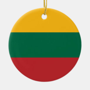 Ornamento De Cerâmica Bandeira da Lituânia