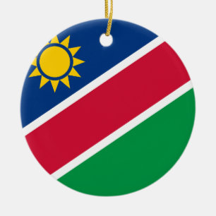 Ornamento De Cerâmica Bandeira da Namíbia
