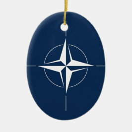 Ornamento De Cerâmica Bandeira da NATO