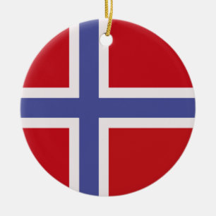 Ornamento De Cerâmica Bandeira da Noruega