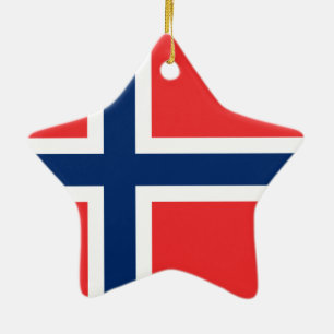 Ornamento De Cerâmica Bandeira da Noruega