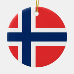 Ornamento De Cerâmica Bandeira da Noruega