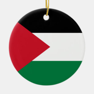 Ornamento De Cerâmica Bandeira da Palestina