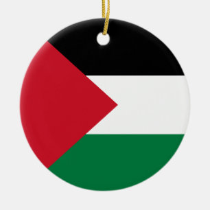 Ornamento De Cerâmica Bandeira da Palestina